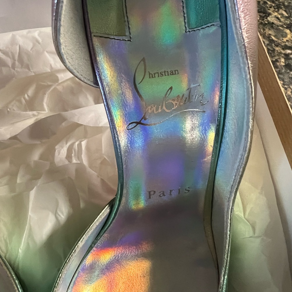 Christian Louboutin iridescent pumps